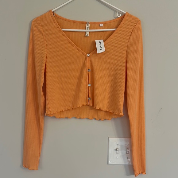 La Hearts Tops - L.A. Hearts by Pacsun NWT Cropped Ribbed Top women’s size medium